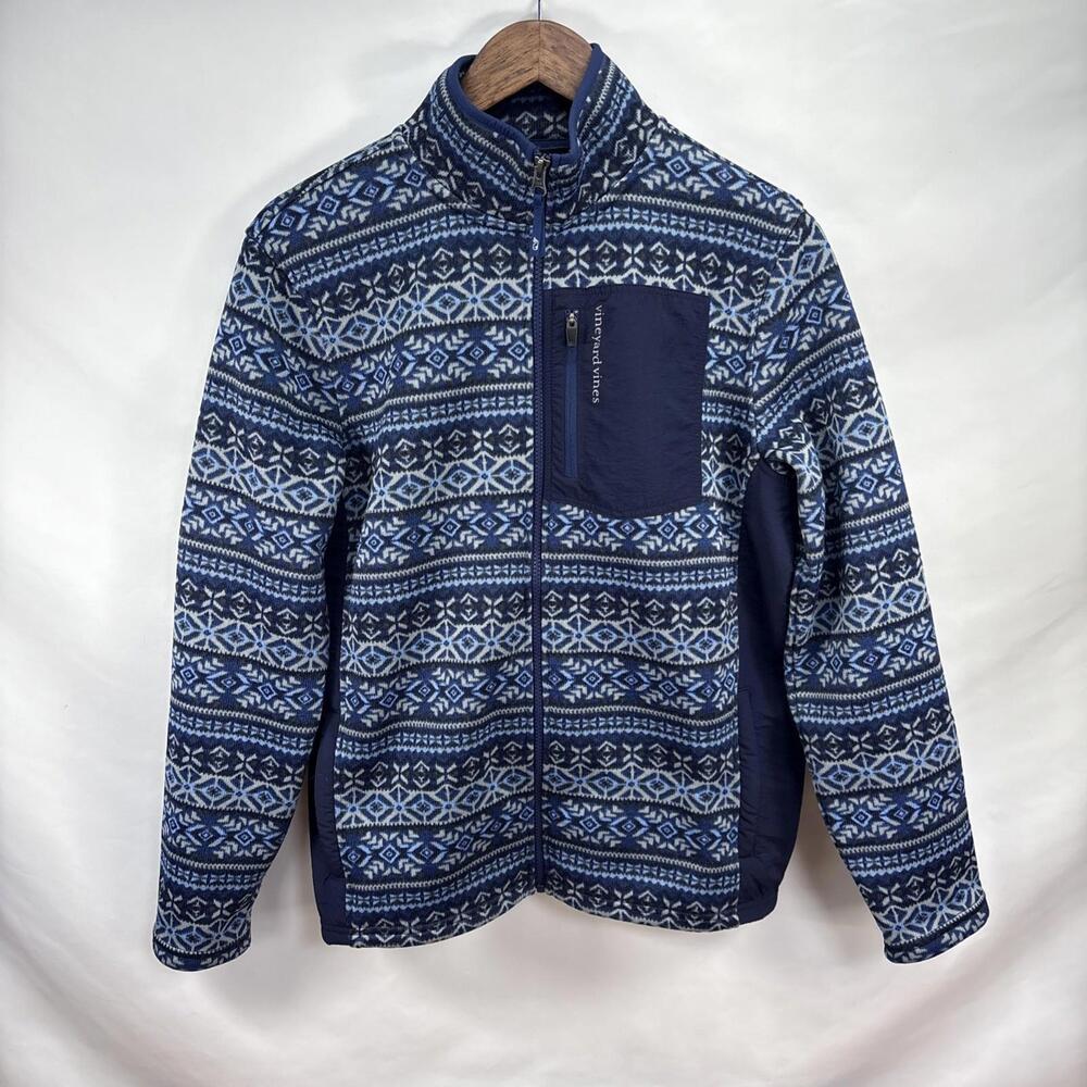 Kid’s Vineyard Vines Fair Isle Jacket Size XL 18